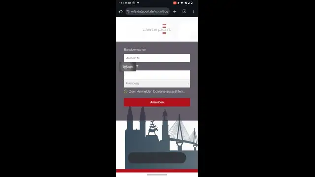 Erster Login bei Webmail