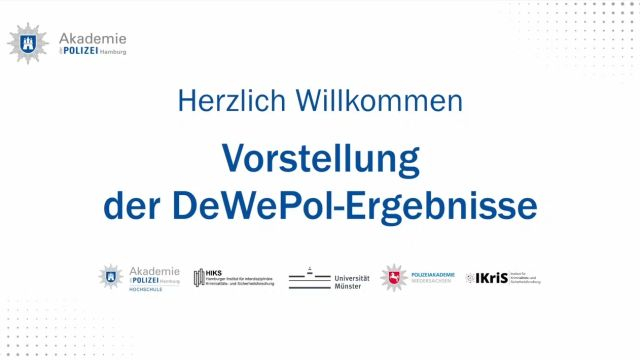 Veröffentlichung der DeWePol Ergebnisse
