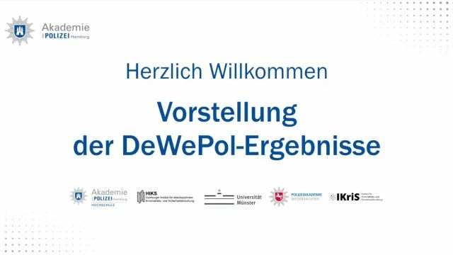 Veröffentlichung der DeWePol Ergebnisse